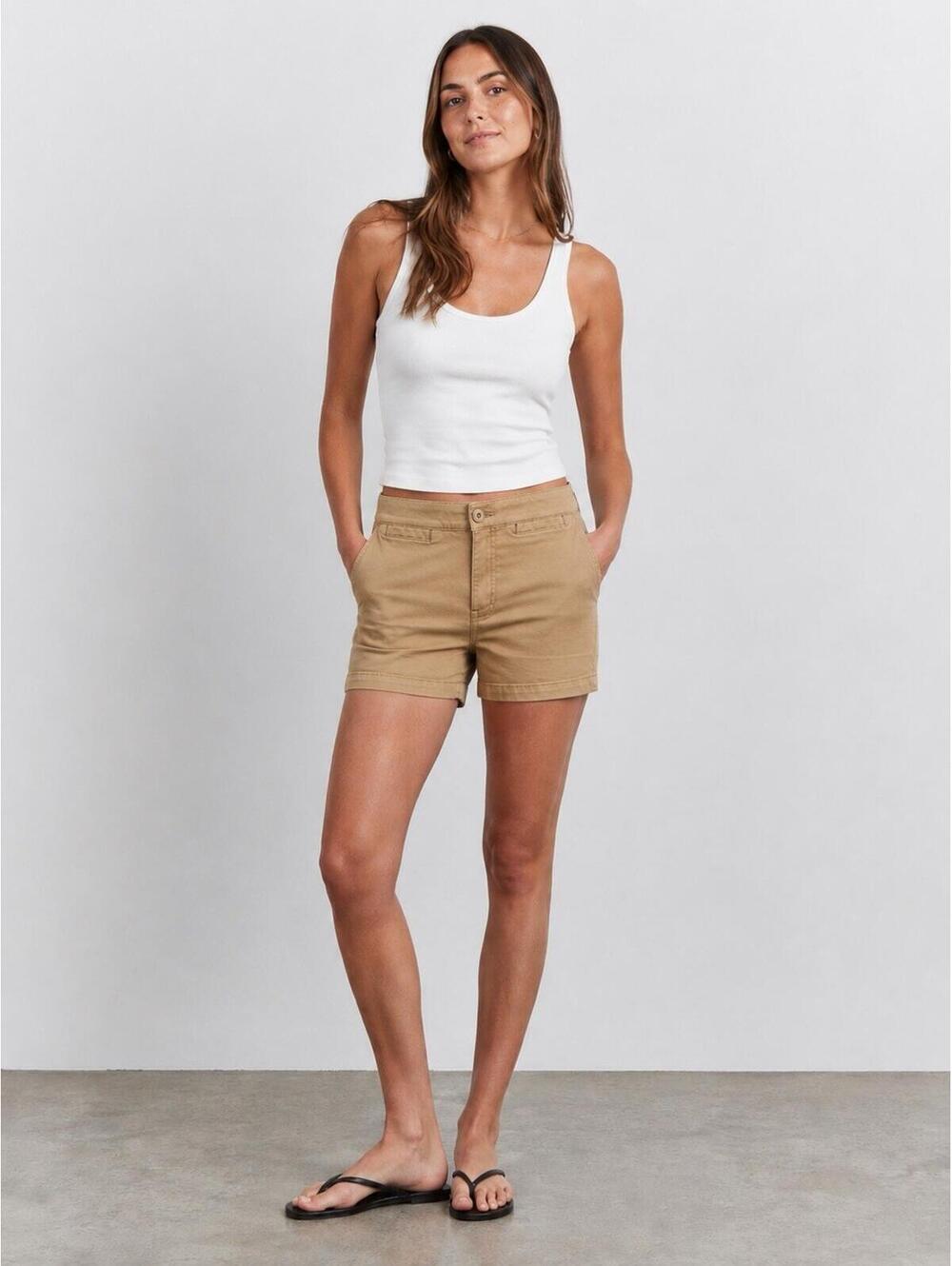 Madewell The Emmett Short Welt Pocket Edition Khaki Size 24 NWT Summer Festival